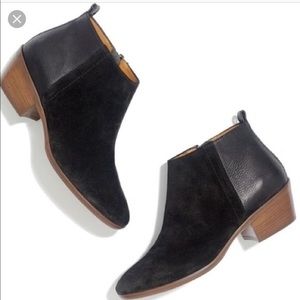 Madewell black booties, size 6.5